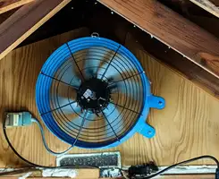 attic fan services with installed attic ventilation fan system in New Orleans, LA